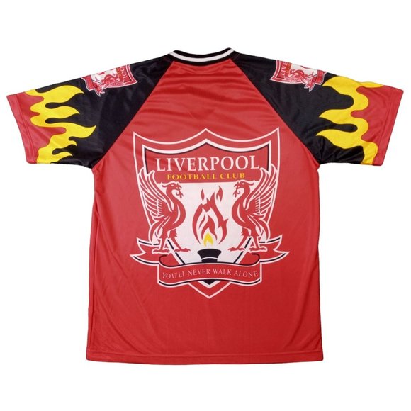 Vintage Liverpool LFC Football Club Jersey Satin Official England Soccer Enfield - Picture 5 of 12